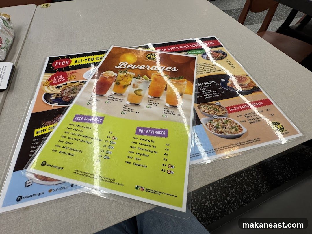 Western Grill Menu