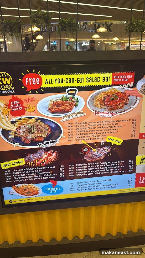 Western Grill Menu