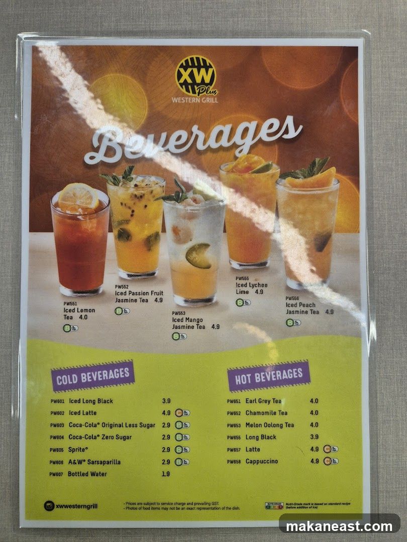XW Plus Western Grill Beverages