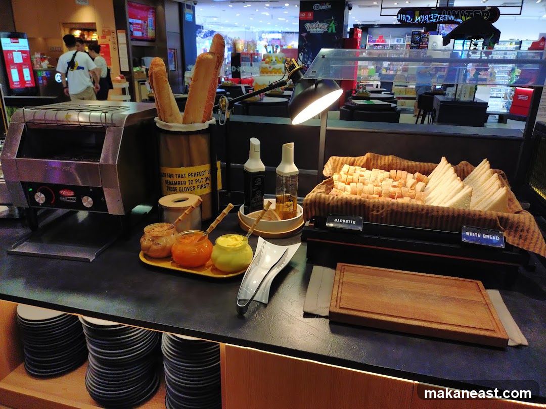 Bread and Condiments Station