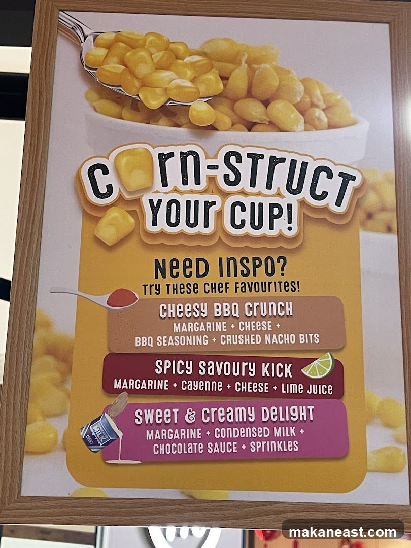 Corn-struct Your Cup Menu