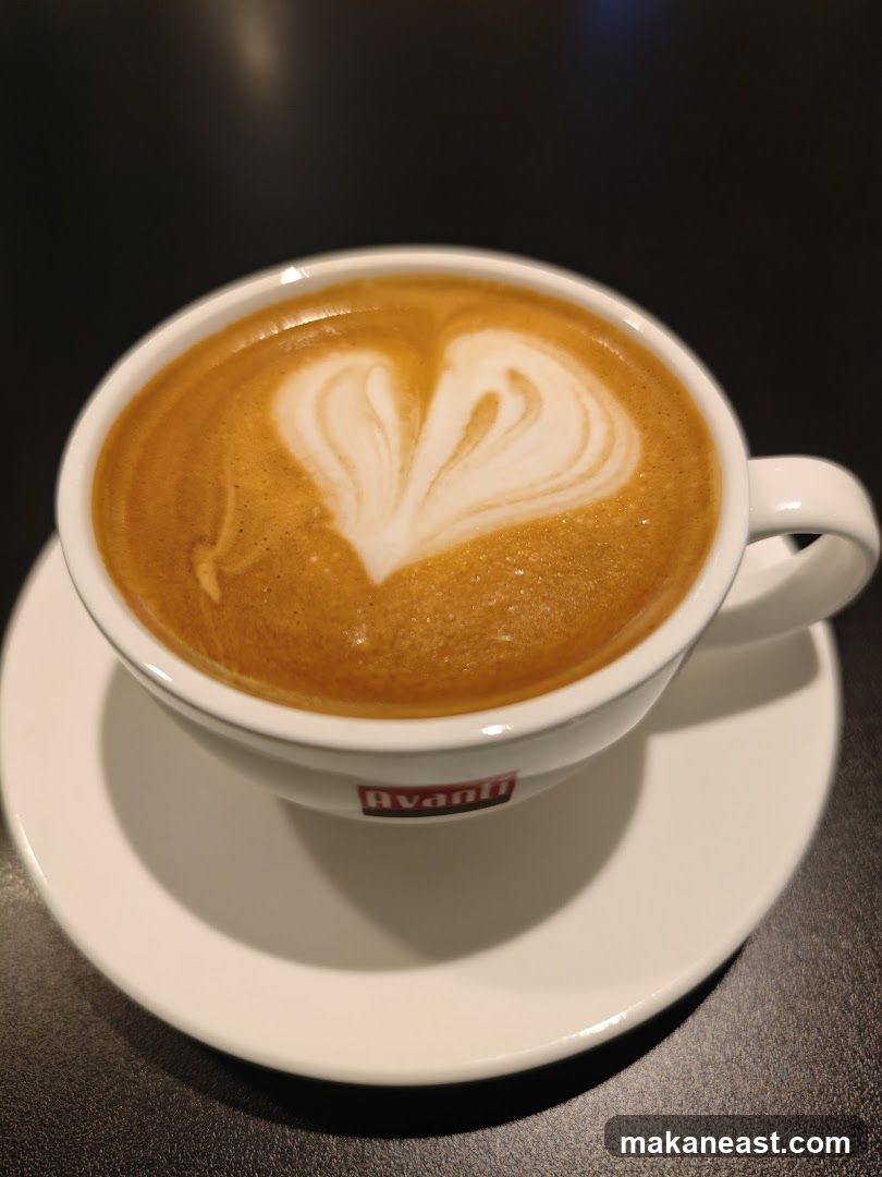 Latte with Heart Art