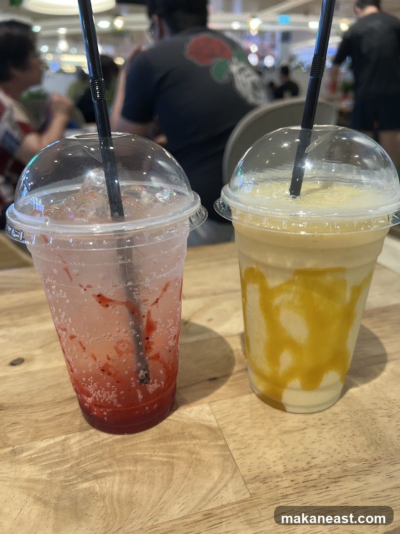 Two Drinks on a Table