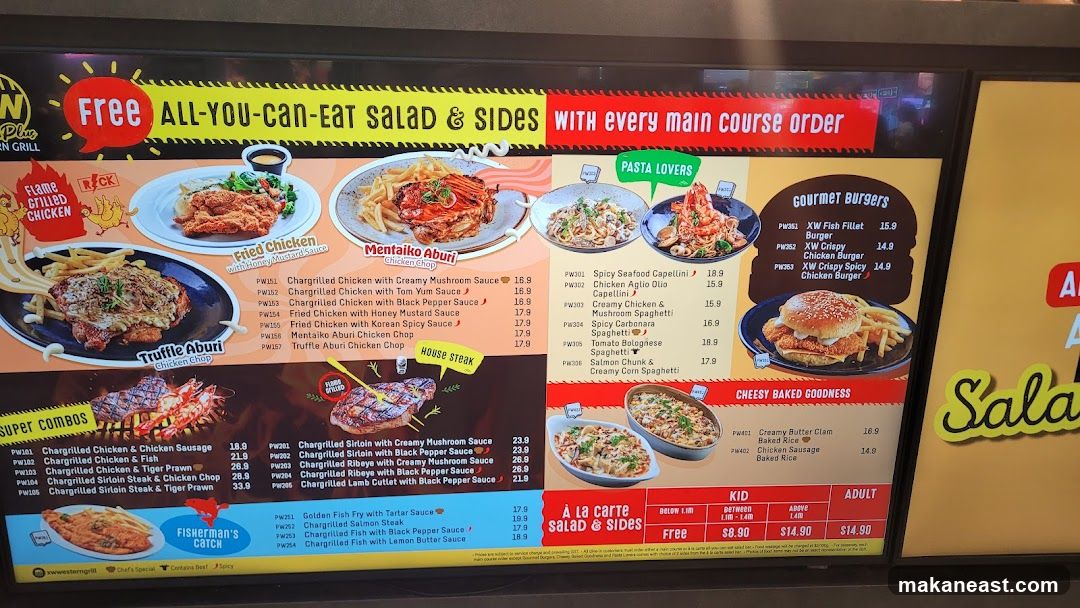 Western Grill Menu