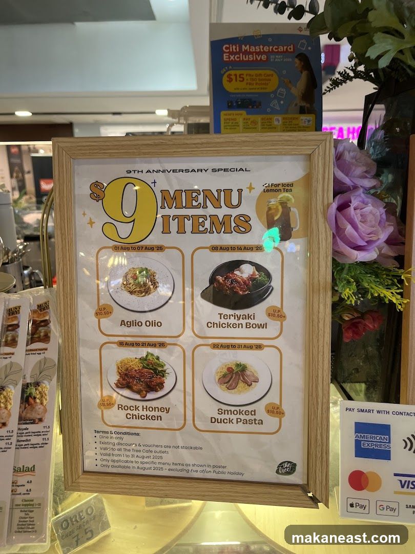 9th Anniversary Special Menu