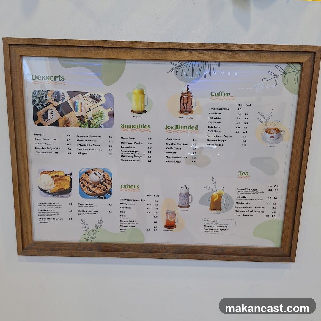 Desserts, Smoothies, Ice Blended, Coffee, Others, Tea
