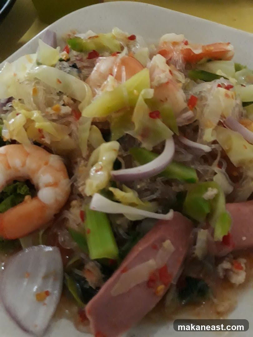 Glass Noodle Salad with Shrimp and Sausage