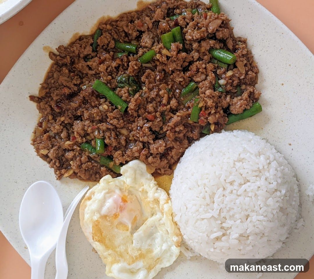 Minced Meat with Rice and Fried Egg
