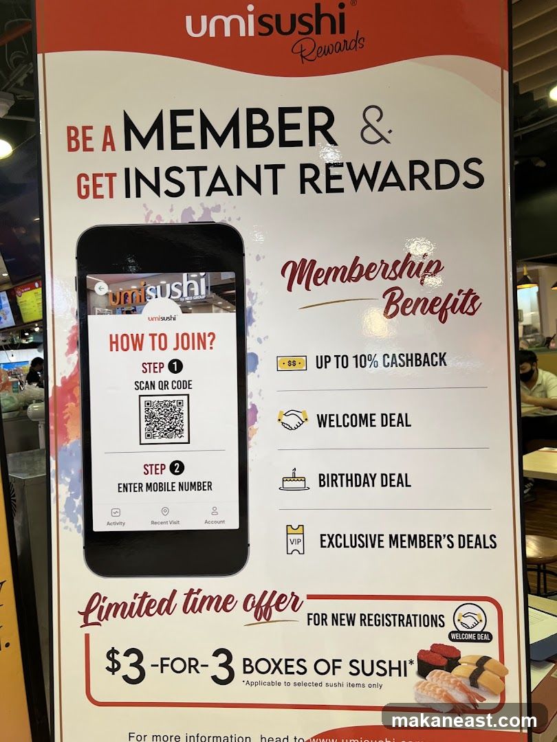 Umi Sushi Membership Promotion