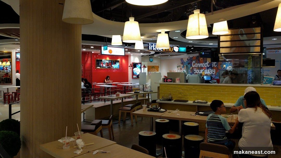 Food court dining area