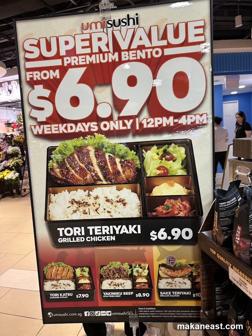 Umi Sushi Super Value Premium Bento Promotion