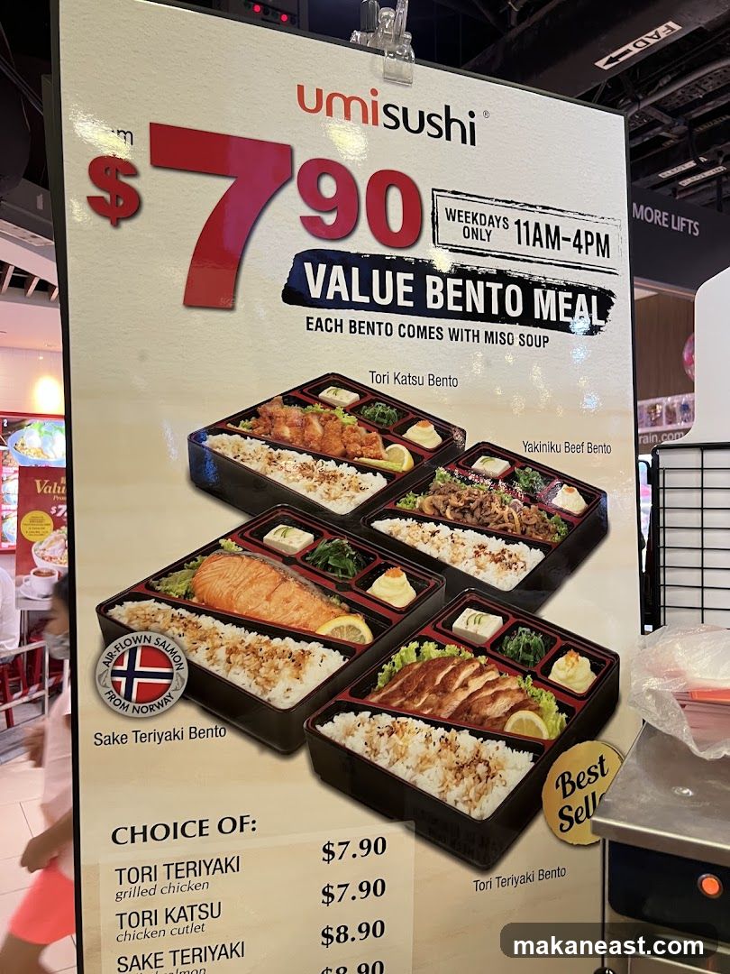 Umi Sushi Value Bento Meal
