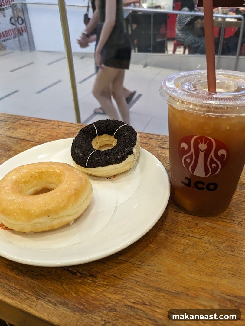 Donuts and Iced Coffee