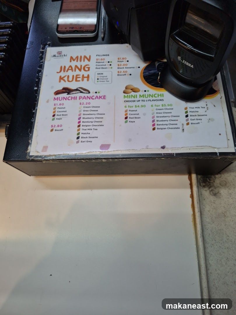 Min Jiang Kueh Menu
