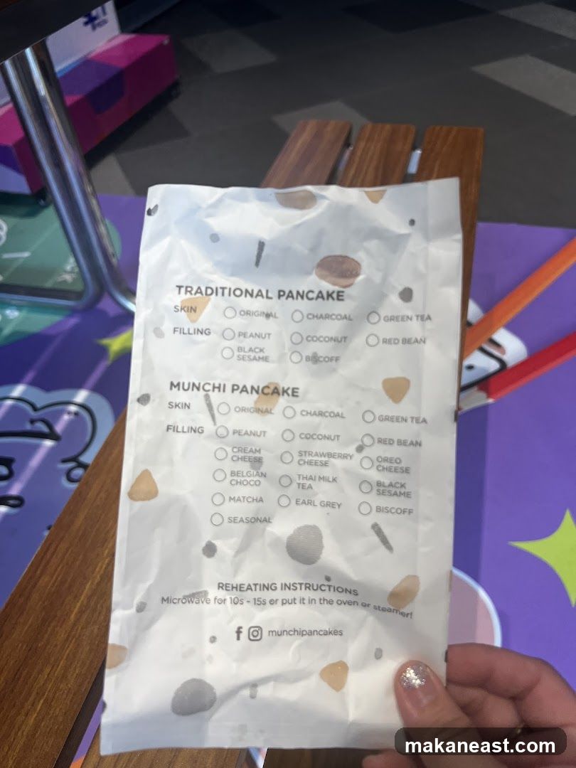 Pancake Menu