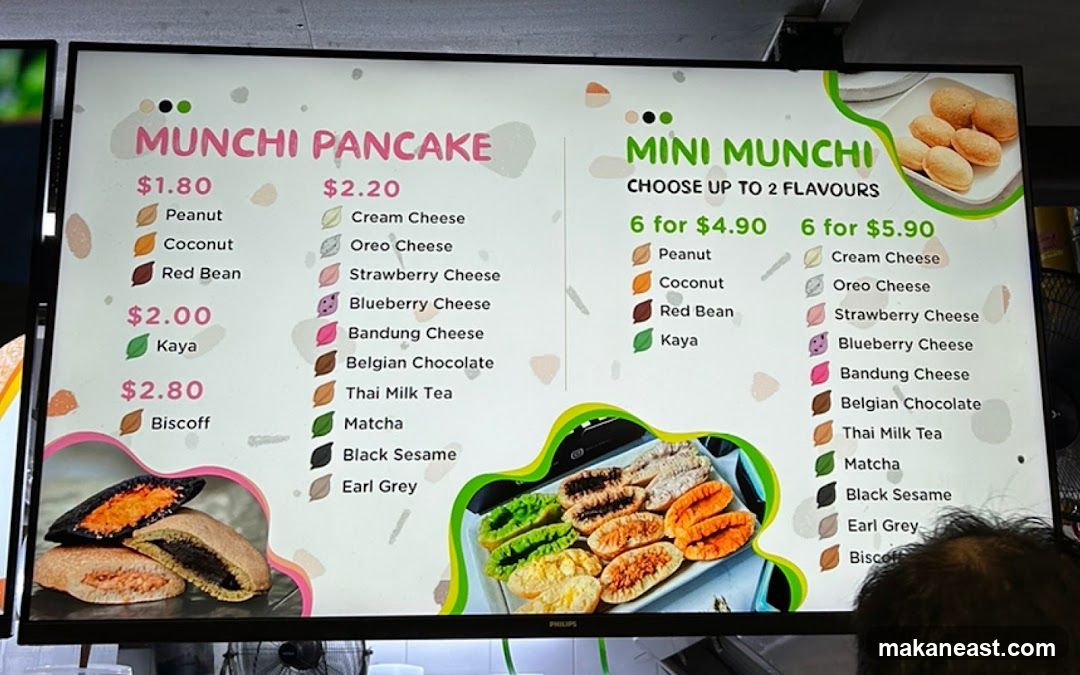 Munchi Pancake & Mini Munchi Menu