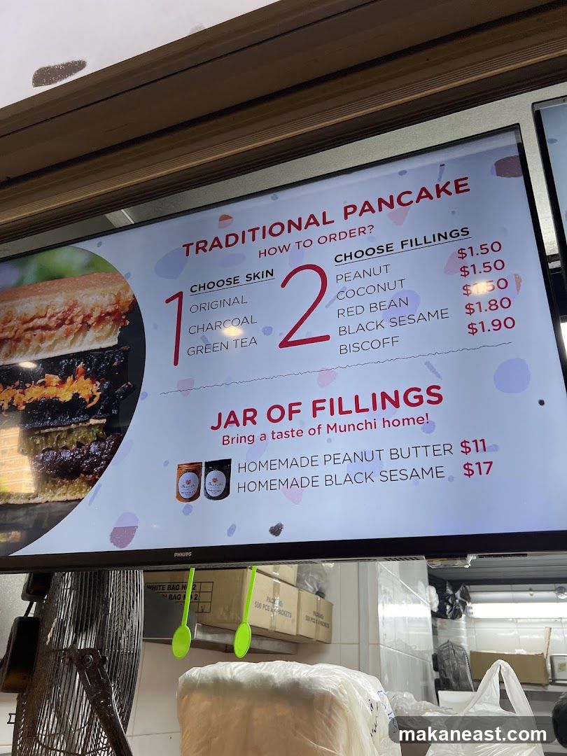 Traditional Pancake Menu