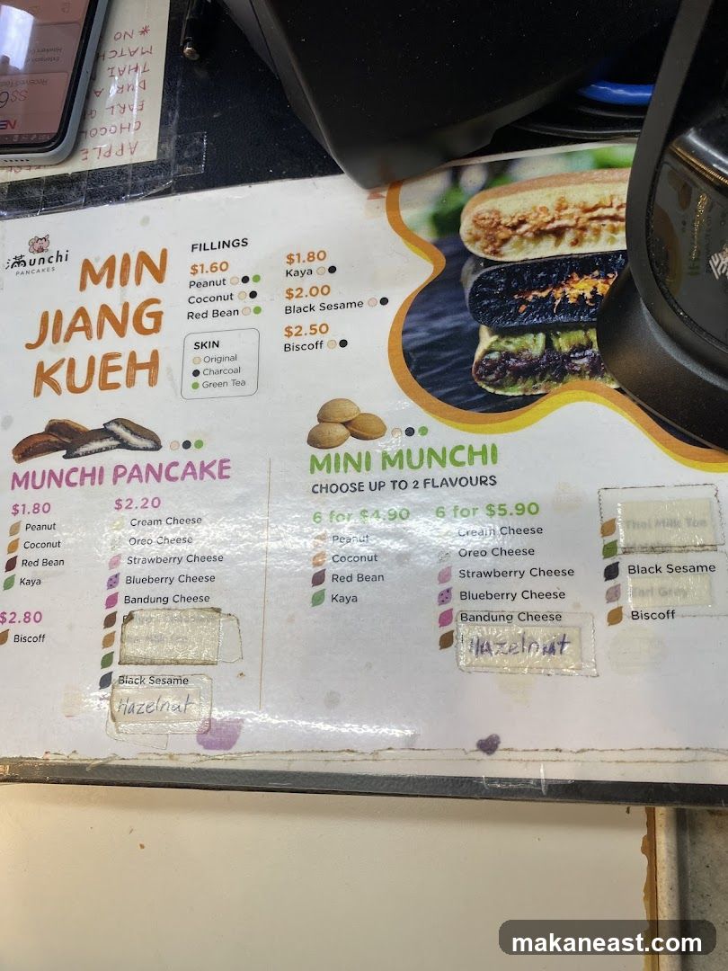Min Jiang Kueh Menu