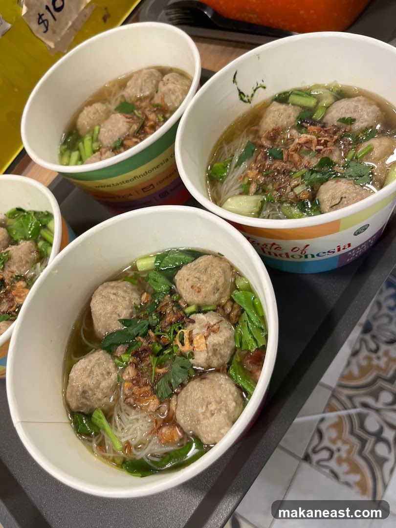 Bowls of Meatball Soup