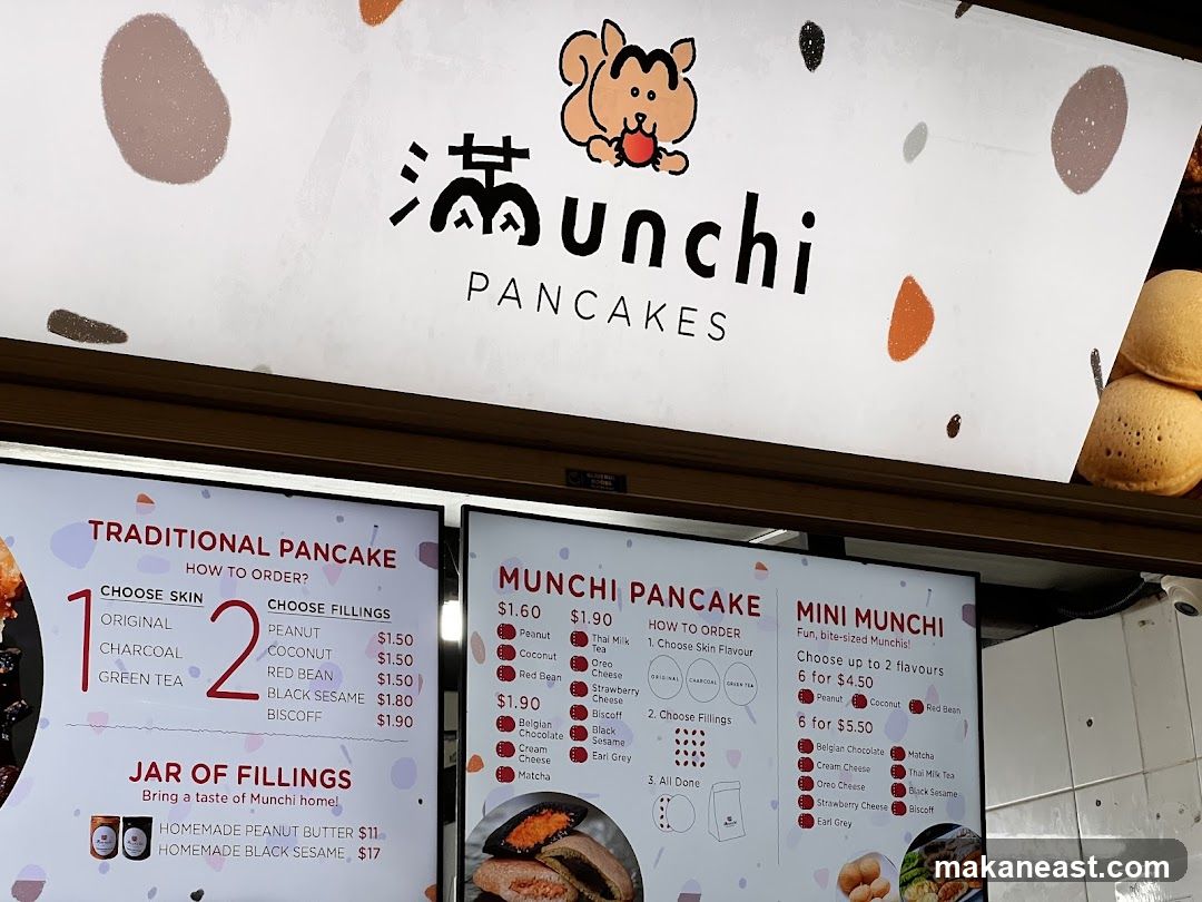 Munchi Pancakes Menu