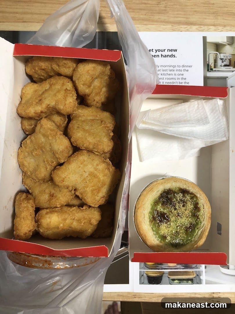 Chicken Nuggets and Egg Tart