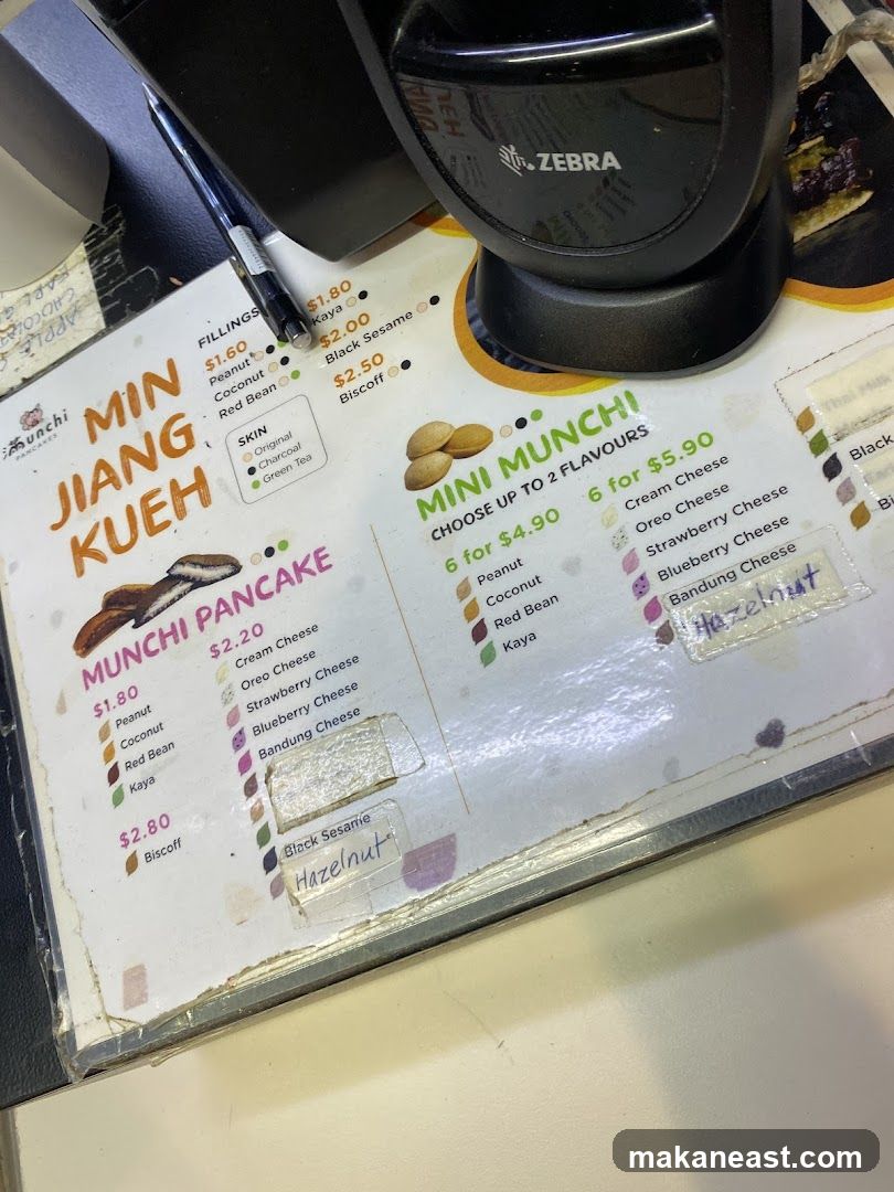 Min Jiang Kueh Menu