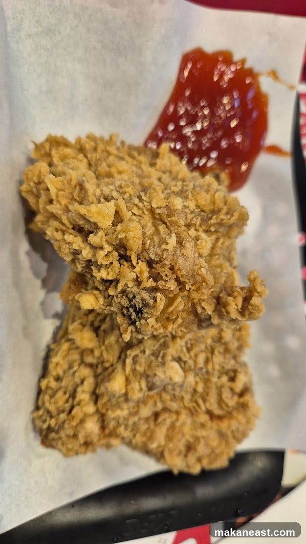 Fried Chicken with Ketchup