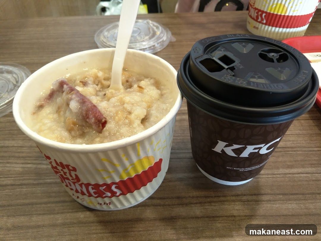 KFC Porridge and Coffee