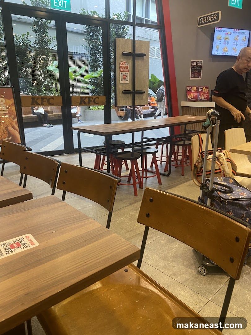 KFC Interior with Seating