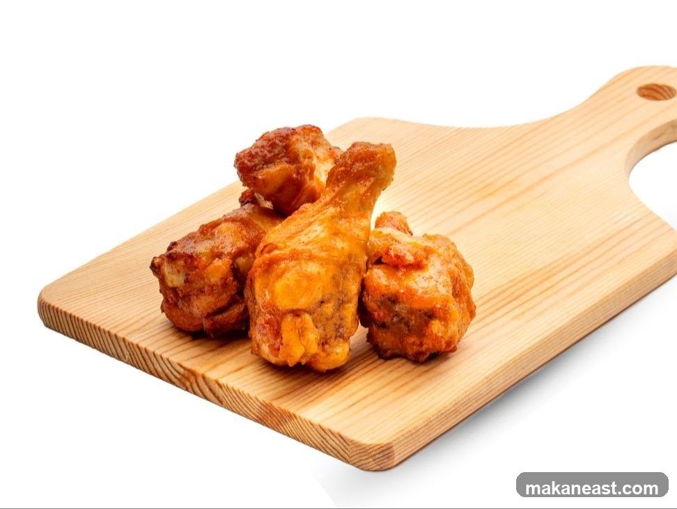 Chicken Wings on a Cutting Board