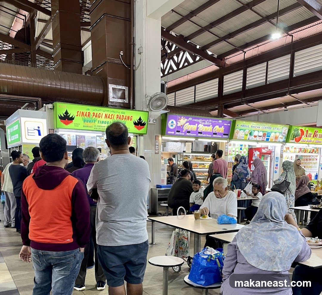 Food court with various stalls