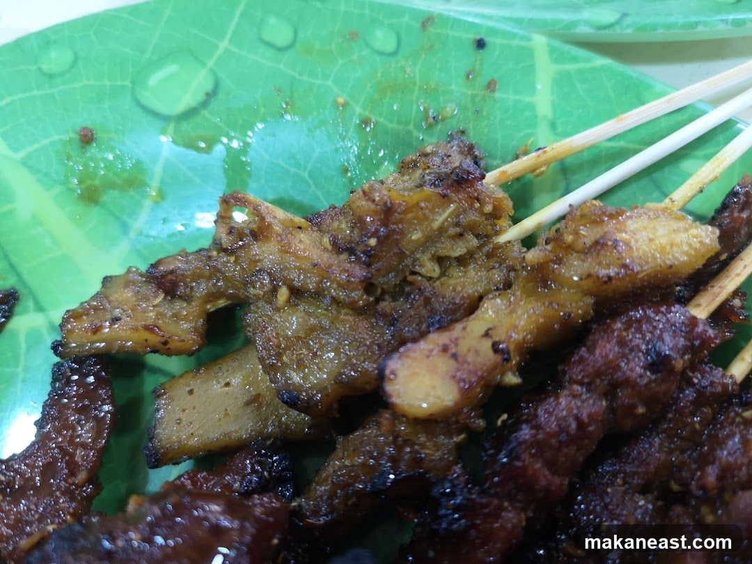 Skewered Meats on a Plate