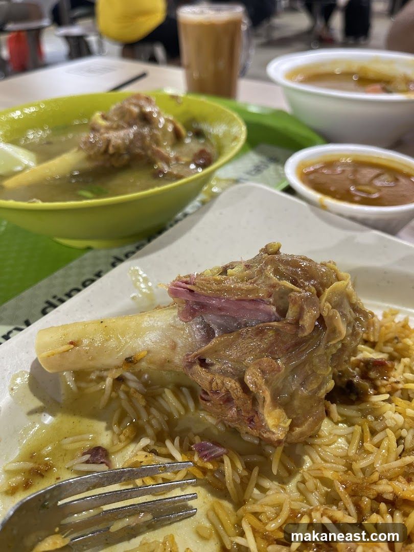 Lamb Shank with Rice and Soup