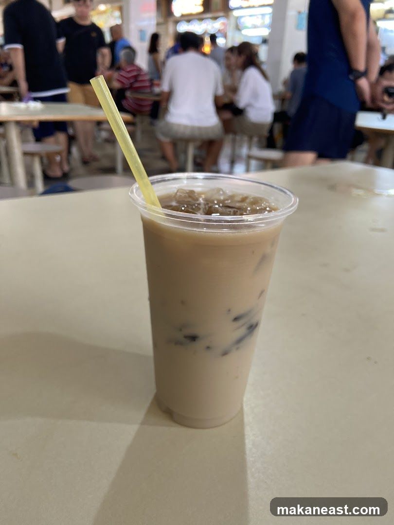 Iced Coffee with Straw