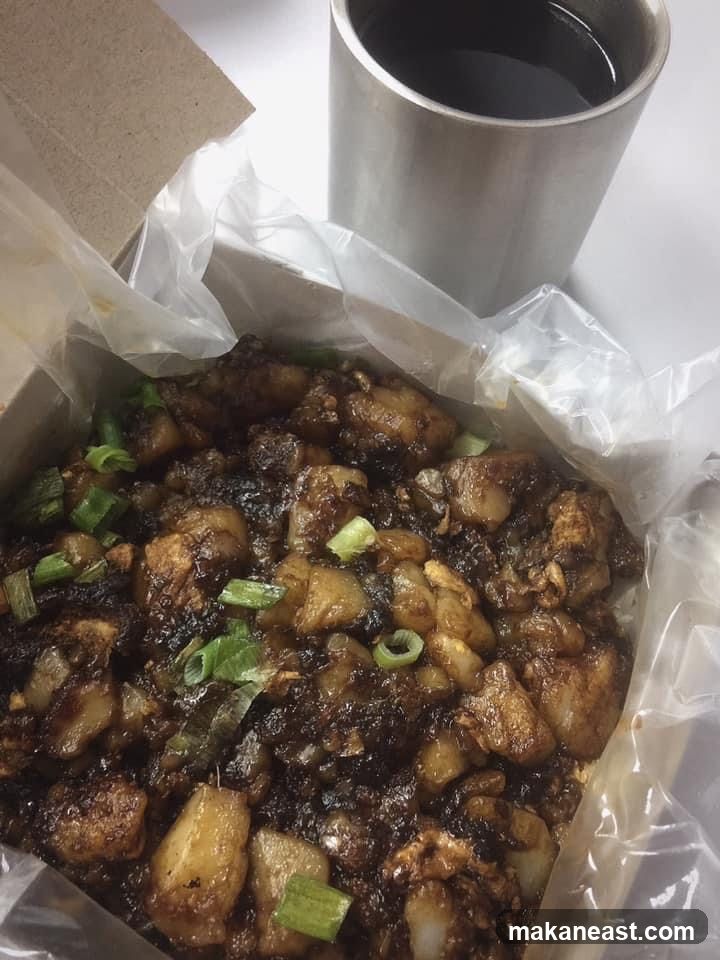 Fried Radish Cake with Scallions