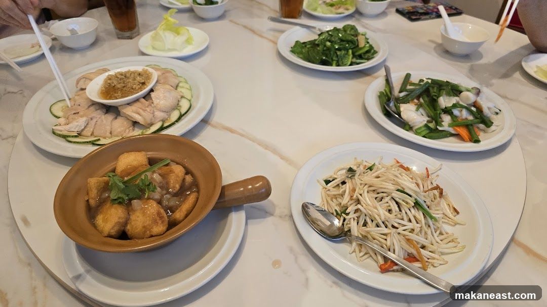 Table with various dishes