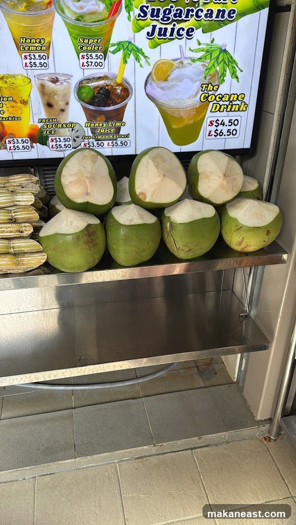 Fresh Coconuts and Juice Menu