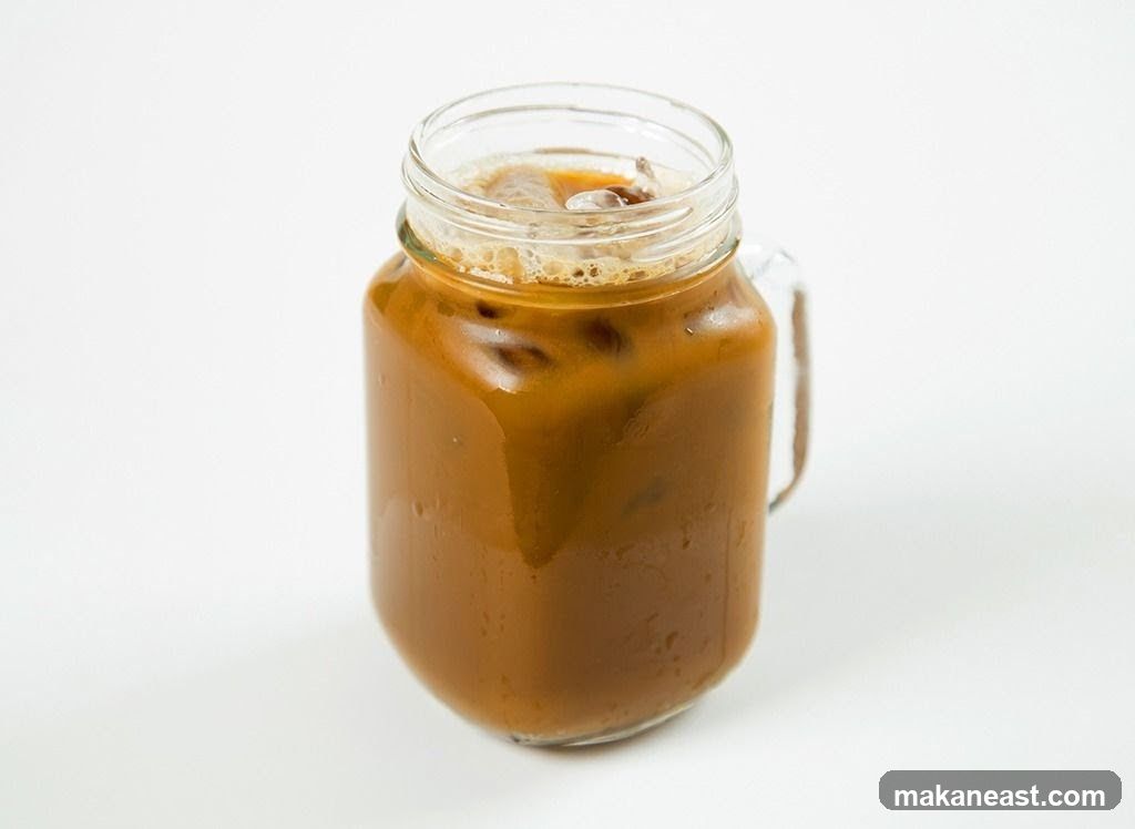 Iced Coffee in a Mason Jar