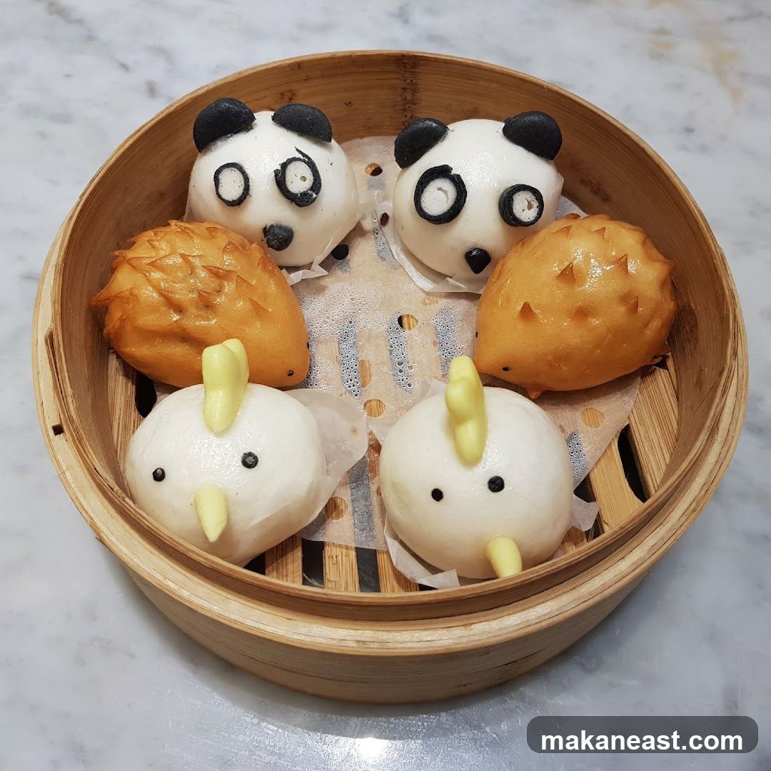 Animal-shaped steamed buns