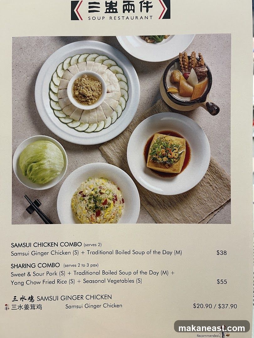 Soup Restaurant Menu