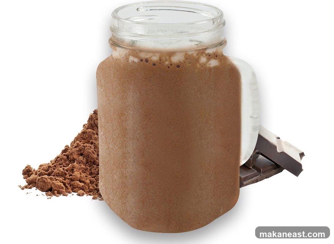Chocolate Drink with Ingredients