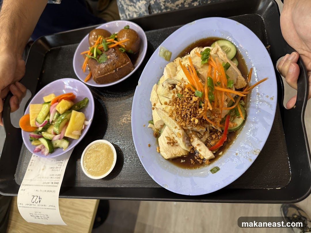 Tray of food