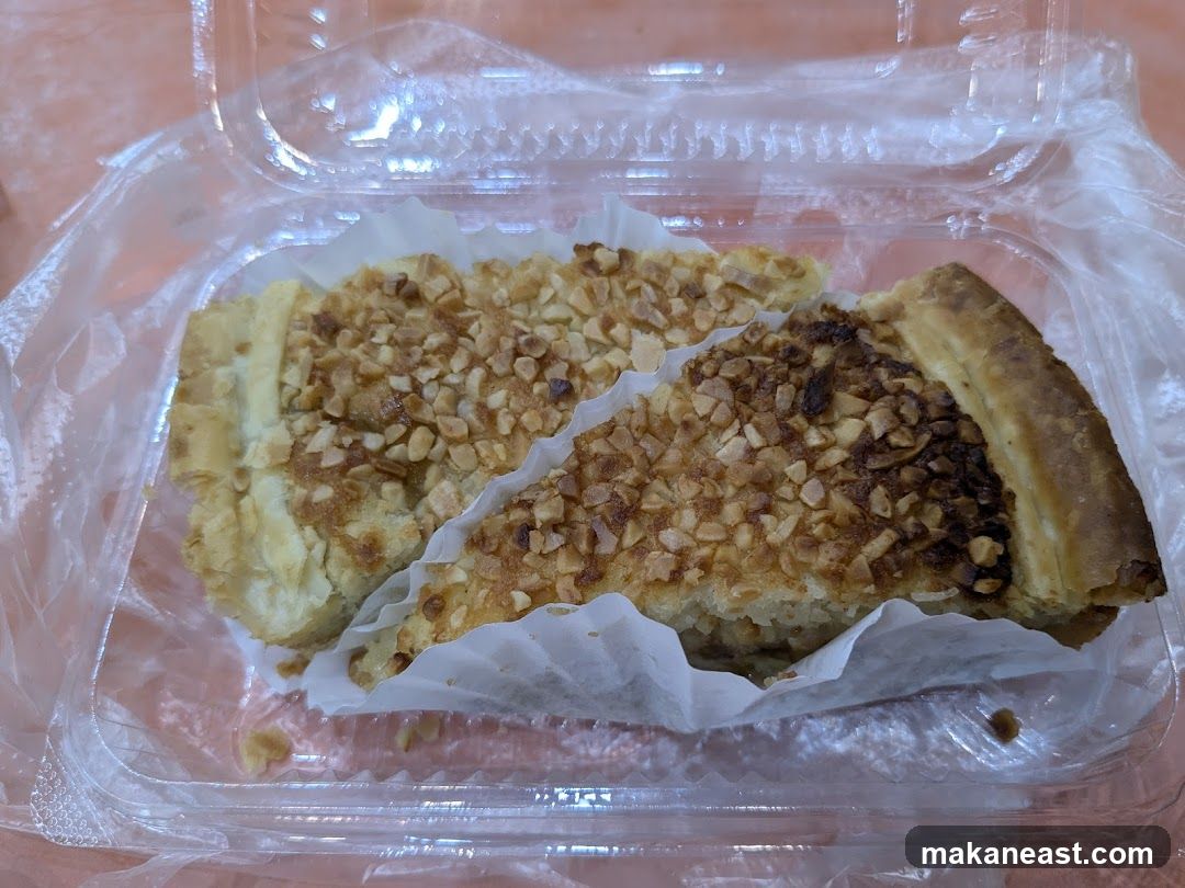 Two Slices of Nut-Topped Tart