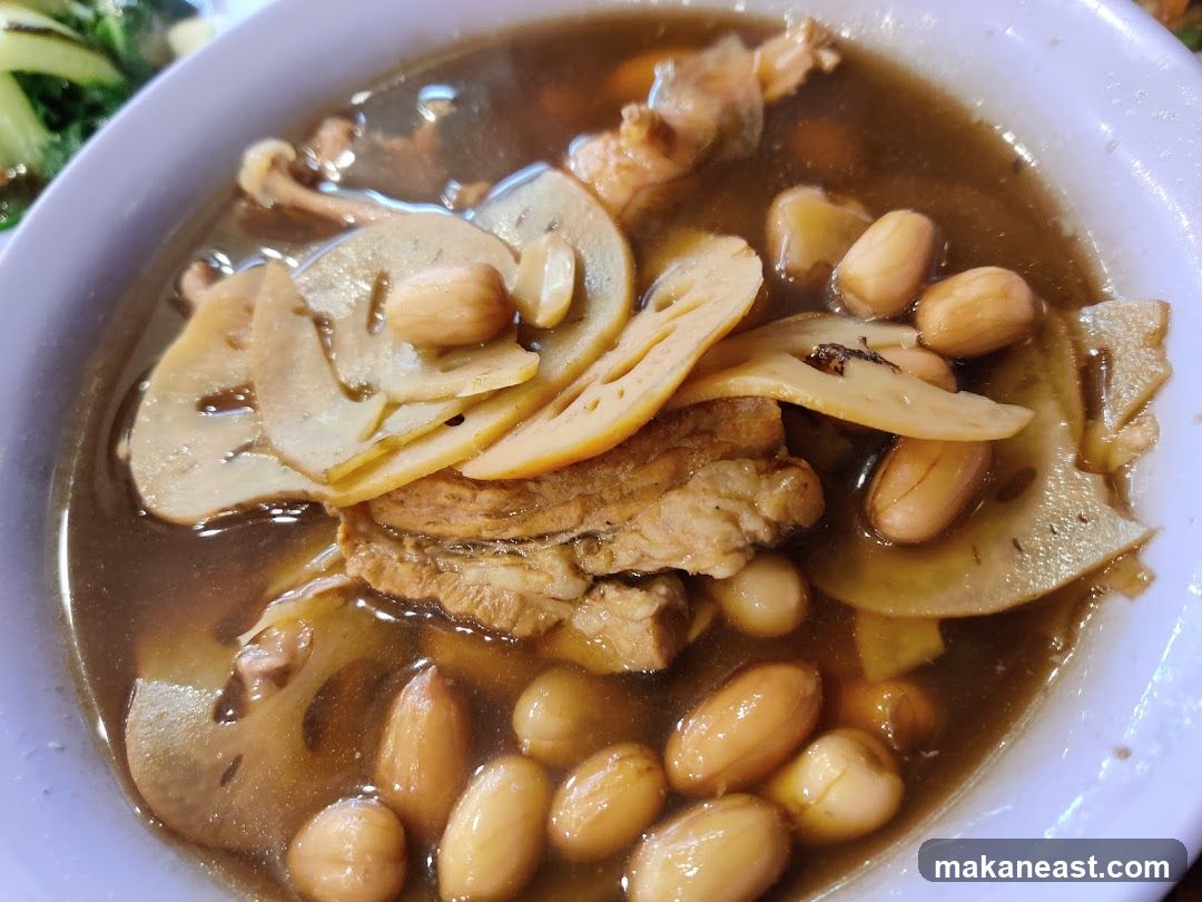 Pork Rib Soup with Peanuts and Lotus Root