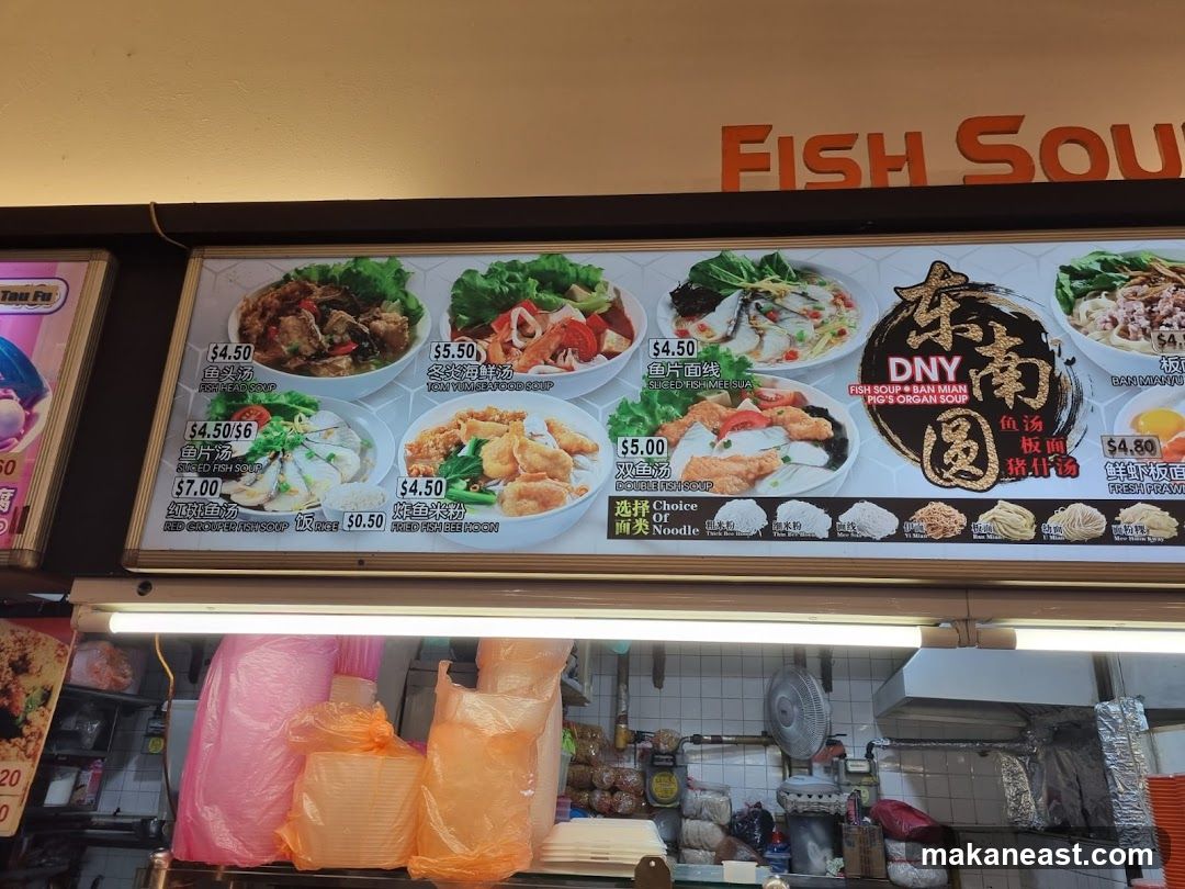 Fish Soup Menu
