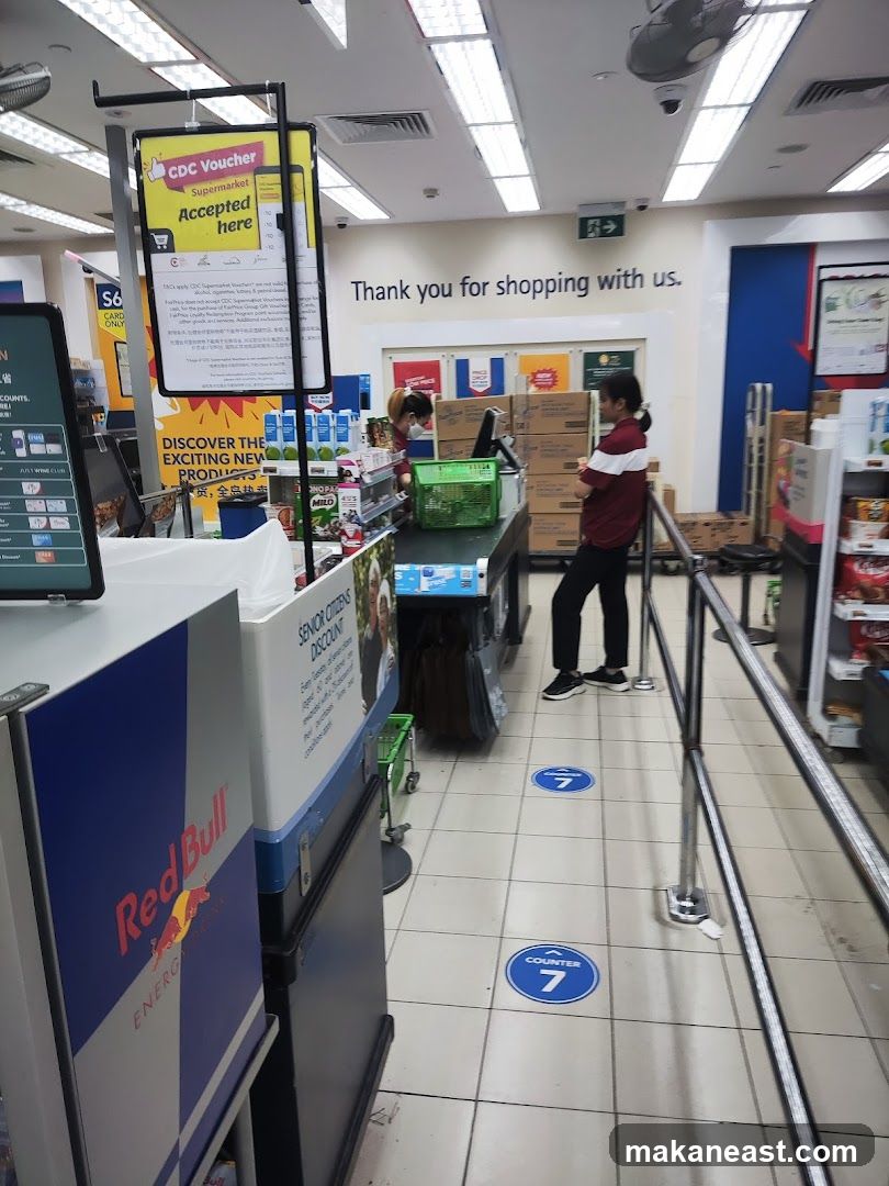 Supermarket Checkout Area