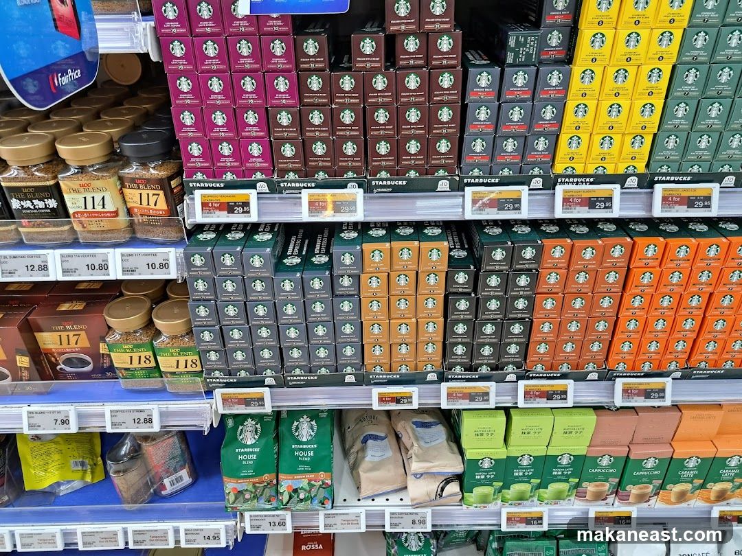 Coffee Products on Shelves
