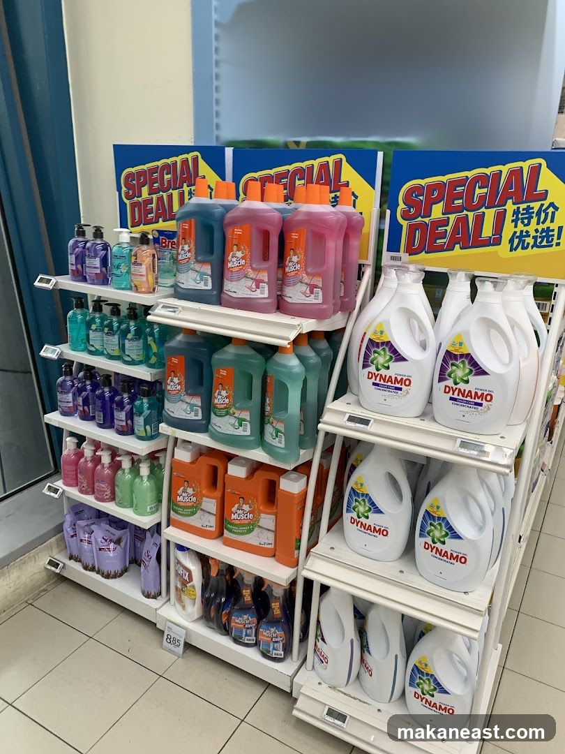 Cleaning Supplies Display