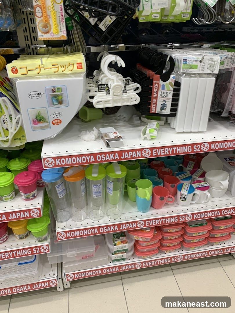 Store Shelves with Household Items