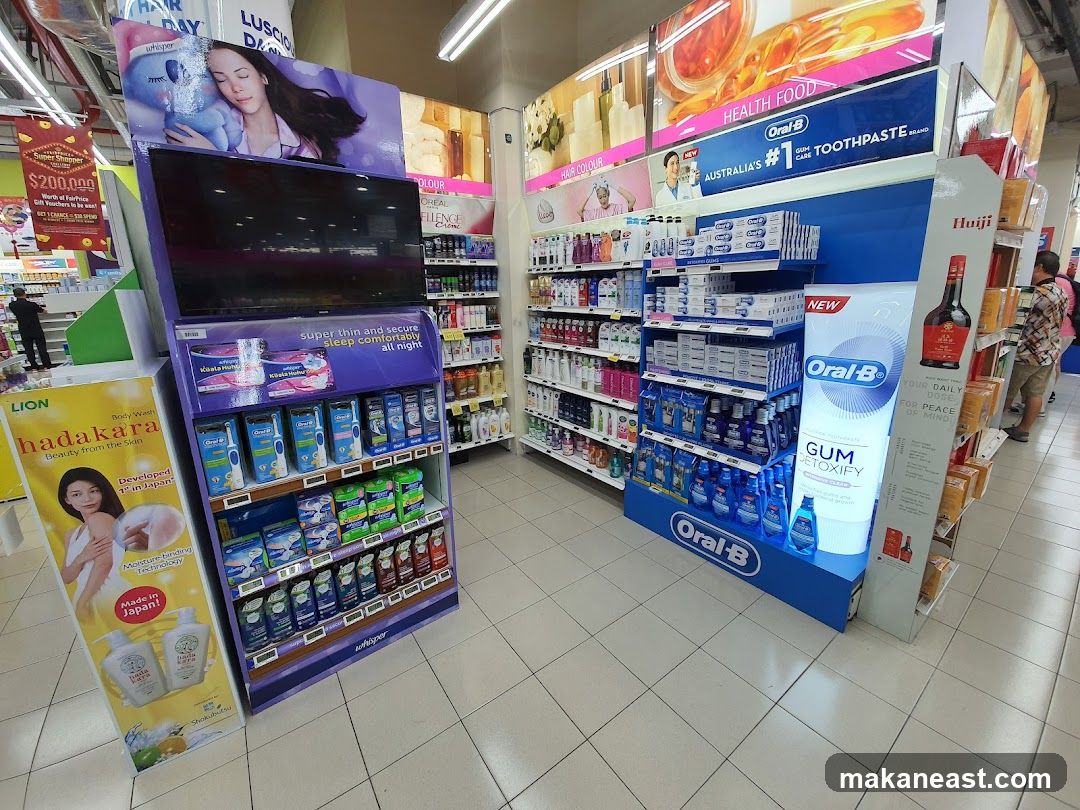 Oral-B and Whisper Product Display